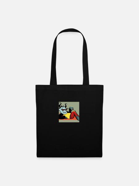 Krampus Percht Teufel 2305 - Stoffbeutel - Schwarz