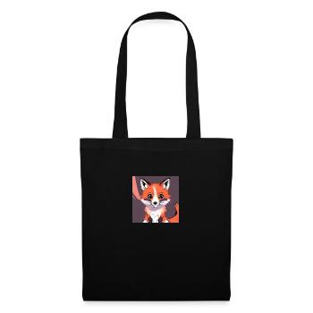 Fuchs - Stoffbeutel - Schwarz - Vorne