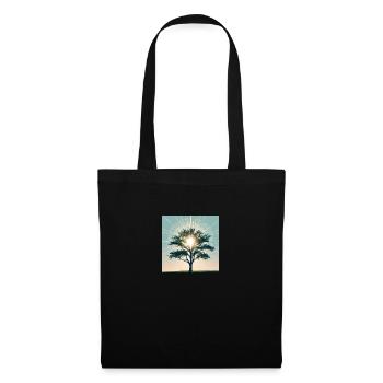 Baum - Stoffbeutel - Schwarz - Vorne