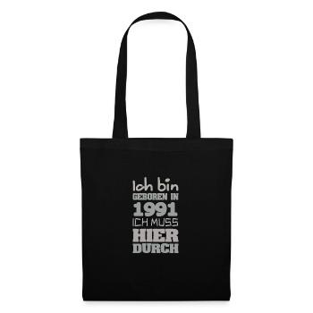 en 1991 - Sac en tissu - noir - Devant