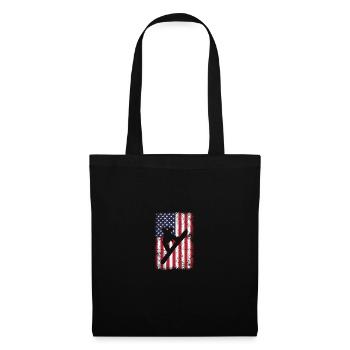 us flag patriotique snowboard snowboard - Sac en tissu - noir - Devant