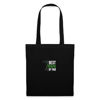 Funny Best Papa By Par Father's Day Funny Golf - Tote Bag - black - Front