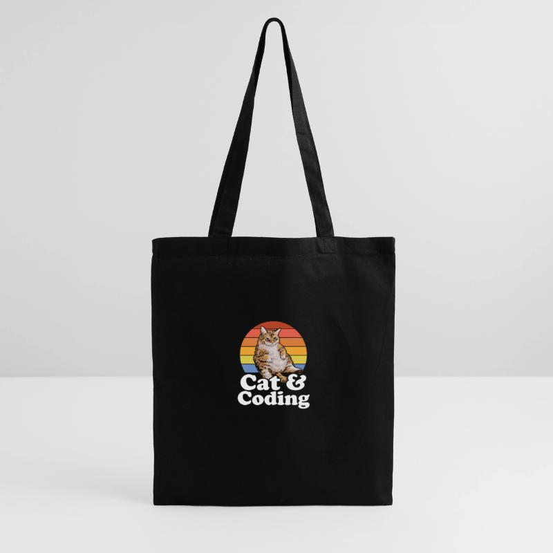 Chats et codage Codeur drôle Cat Lover Programmation Sac en tissu