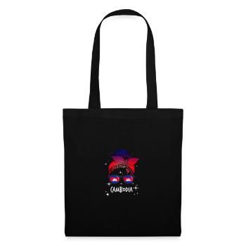 Cambodge - Sac en tissu - noir - Devant