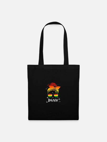 Bolivien - Stoffbeutel - Schwarz