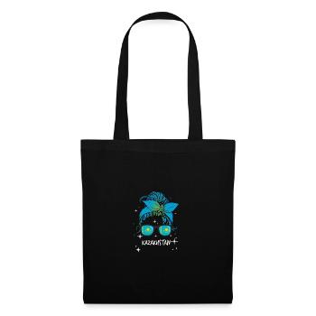 Kazakhstan - Sac en tissu - noir - Devant