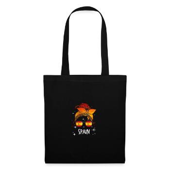 Espagne - Sac en tissu - noir - Devant