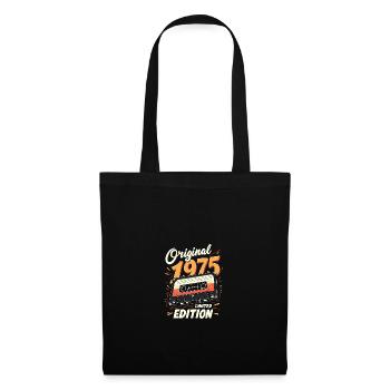 50ème Anniversaire Homme Femme 50 Ans 1975 Cadeau - Sac en tissu - noir - Devant
