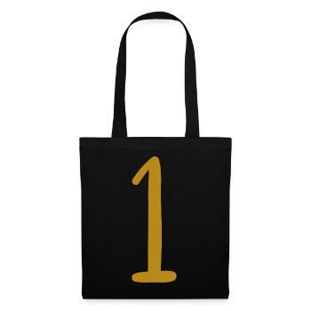 1 - Sac en tissu - noir - Devant