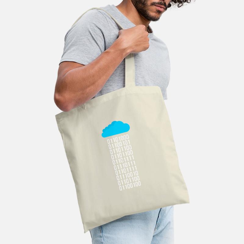 Programmeur Informaticien Codeur de code binaire Sac en tissu