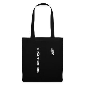 Kräuterhexe, Garten, Vegan, Vegetarisch - Stoffbeutel - Schwarz - Vorne