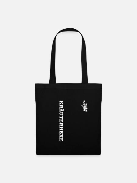 Kräuterhexe, Garten, Vegan, Vegetarisch - Stoffbeutel - Schwarz