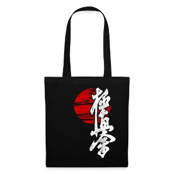 Kyokushin Karate Japanisches Kampfsport-Fitnessstudio - Stoffbeutel - Schwarz - Vorne