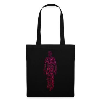 Cyclistes Cyclisme Hommes VTT - Sac en tissu - noir - Devant