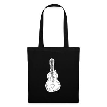 Gitarre Gitarrist - Stoffbeutel - Schwarz - Vorne