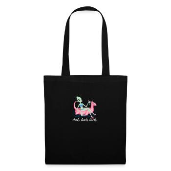 Girl summer alien design. - Tote Bag - black - Front