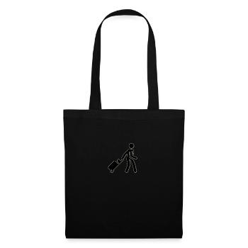 Touriste - Sac en tissu - noir - Devant