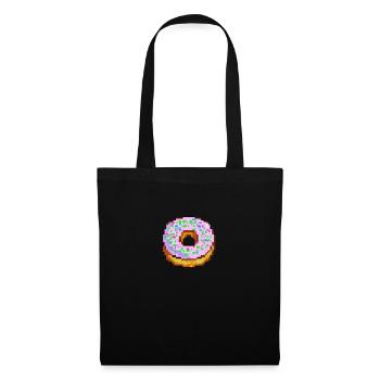 Donut - Stoffbeutel - Schwarz - Vorne