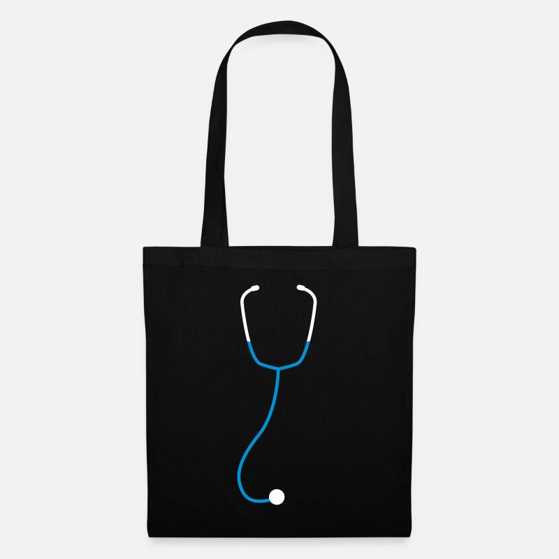 stéthoscope - Sac en tissu - noir