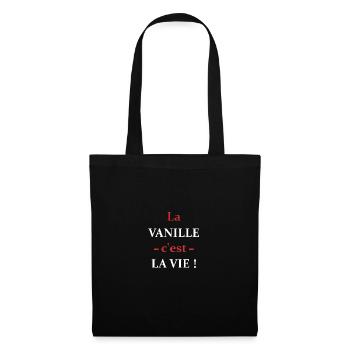 La vanille c'est la vie - Sac en tissu - noir - Devant
