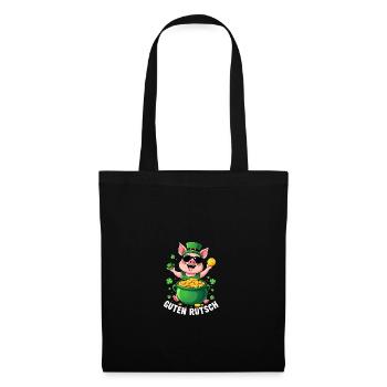 Lucky Pig - Réveillon du Nouvel An Bonne Année - Sac en tissu - noir - Devant