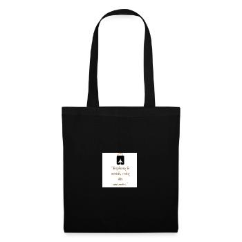 Voyage et Souvenirs - Sac en tissu - noir - Devant