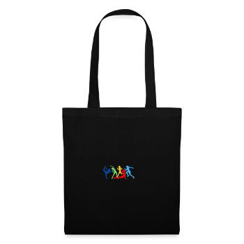 Sportif - Sac en tissu - noir - Devant