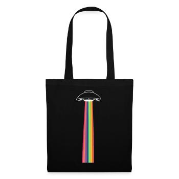 Rainbow ufo - Tote Bag - black - Front