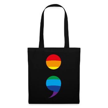 Semicolon Suicide Prevention Semicolon Semi Colon - Tote Bag - black - Front