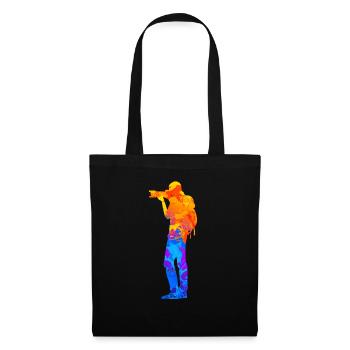 Photographe Photographie Hobby Photographe Silhouette - Sac en tissu - noir - Devant