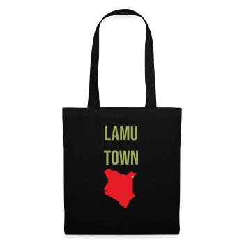 Souvenir de la ville de Lamu - Sac en tissu - noir - Devant