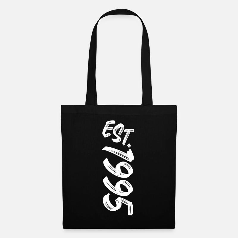Est. 1995 - Established 1995 - Geburtstag Geschenk - Stoffbeutel - Schwarz