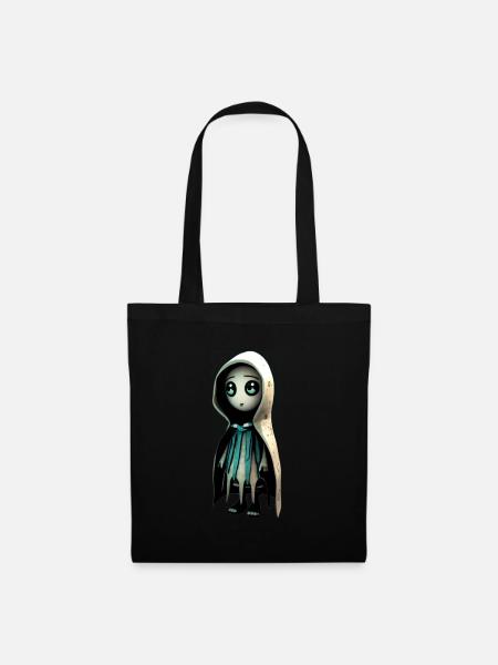 Monstre mignon - Sac en tissu - noir