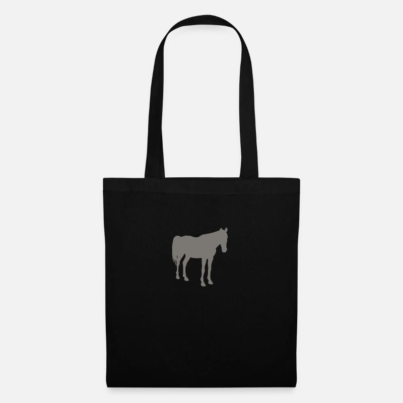 horse - Tote Bag - black