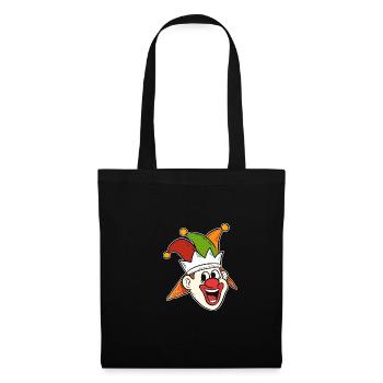Happy Clown Akrobat Gift - Stoffbeutel - Schwarz - Vorne