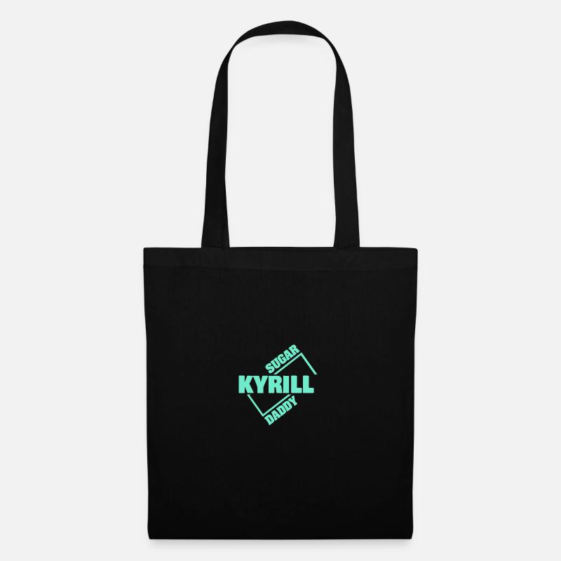 Kyrill als Sugardaddy - Stoffbeutel - Schwarz