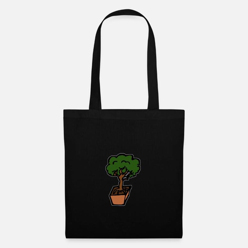 Bonsai Tree Hobby Gift Idea Relaxation - Tote Bag - black