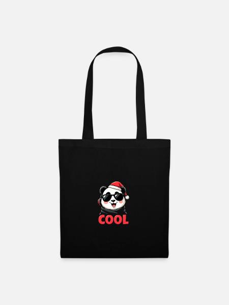 cooler Panda - Stoffbeutel - Schwarz