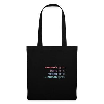 Women's rights are human rights - Tote Bag - black - Front