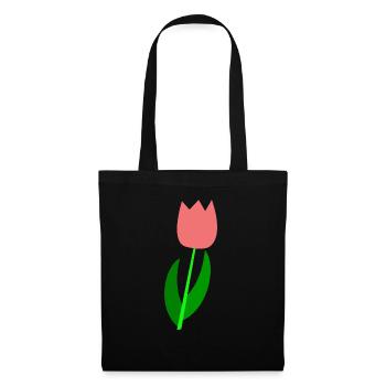 Tulipe Pays-Bas - Sac en tissu - noir - Devant