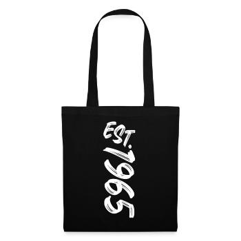 Fondé en 1965 - Établi en 1965 - Cadeau d’anniversaire - Sac en tissu - noir - Devant