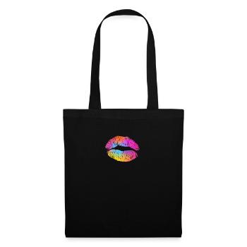 Watercolor Lip - Tote Bag - black - Front