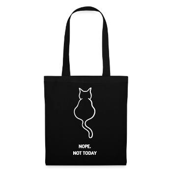 NOPE NOT TODAY CAT - Tote Bag - black - Front