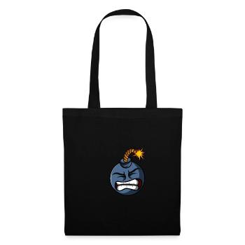 Doddle Bomb Cadeau de personne en colère - Sac en tissu - noir - Devant
