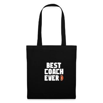 Meilleur entraîneur de tous les temps Cadeau d’entraîneur de football - Sac en tissu - noir - Devant