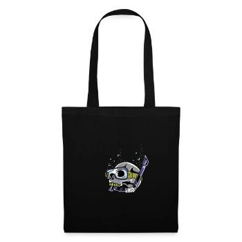 Skull Diving Cave Diver Poison - Tote Bag - black - Front