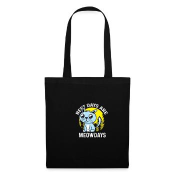 Meow Days Pet Groomer Cadeau - Sac en tissu - noir - Devant