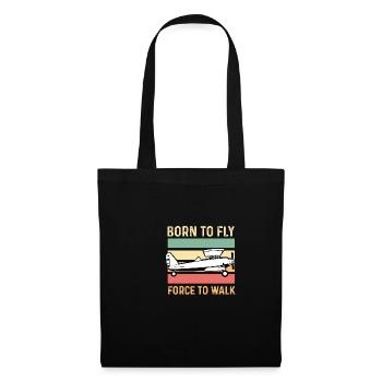Forced to run aircraft mechanic gift - Tote Bag - black - Front