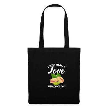 J’adore les pistaches drôle citation pistaches wirkli - Sac en tissu - noir - Devant