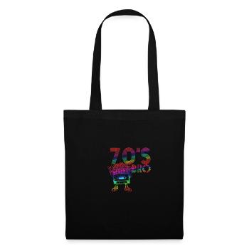 70s Bro Vintage Retro Cassette - Tote Bag - black - Front
